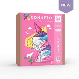 Connetix Tiles 56 ks - Třpytivý jednorožec