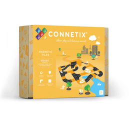 Connetix Tiles 16 ks - Magnetická stavebnice - rampy a křižovatky