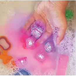 Smyslové svítící kostky Glo Pals 4 ks ABBY