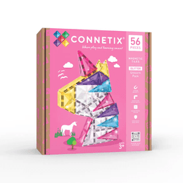 Connetix Tiles 56 ks - Třpytivý jednorožec