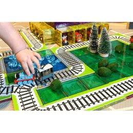 Cleverclixx - Cestovní magnetická mini stavebnice DUHOVÁ 28 ks