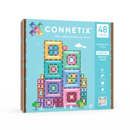 Connetix Tiles 48 ks - Pastel Portal sada