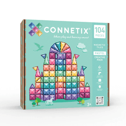 Connetix Tiles 104 ks - Magnetická stavebnice pastelová