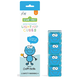 Smyslové svítící kostky Glo Pals 4 ks COOKIE MONSTER