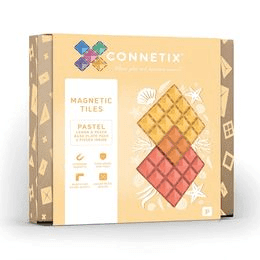 Connetix Tiles - Magnetická základna 2 ks žlutá/oranžová