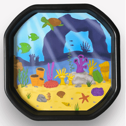 Mořské dno – Podložka do Tuff Tray MINI/MAXI