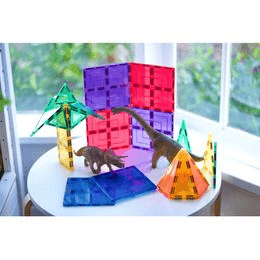 Cleverclixx - Cestovní magnetická mini stavebnice DUHOVÁ 28 ks