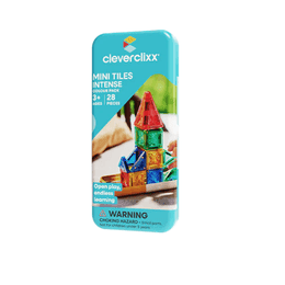 Cleverclixx - Cestovní magnetická mini stavebnice DUHOVÁ 28 ks