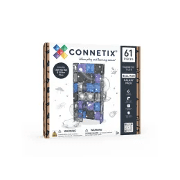 Connetix Tiles 61 ks - Kuličková dráha Galaxy Pack