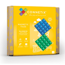 Connetix Tiles - Magnetická základna 2 ks modrá/zelená