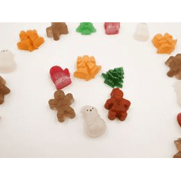 Mini vánoční pryskyřicový set