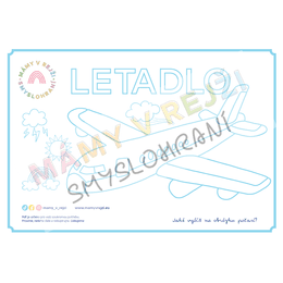 PDF Šablona pro tvoření s modelínou - Letadlo