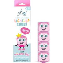 Smyslové svítící kostky Glo Pals 4 ks PRINCEZNA IDA