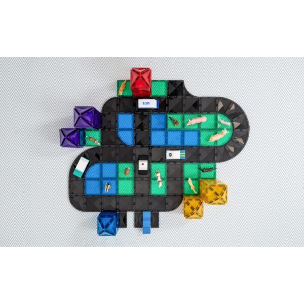 Connetix Tiles 48 ks - Magnetická stavebnice - silnice