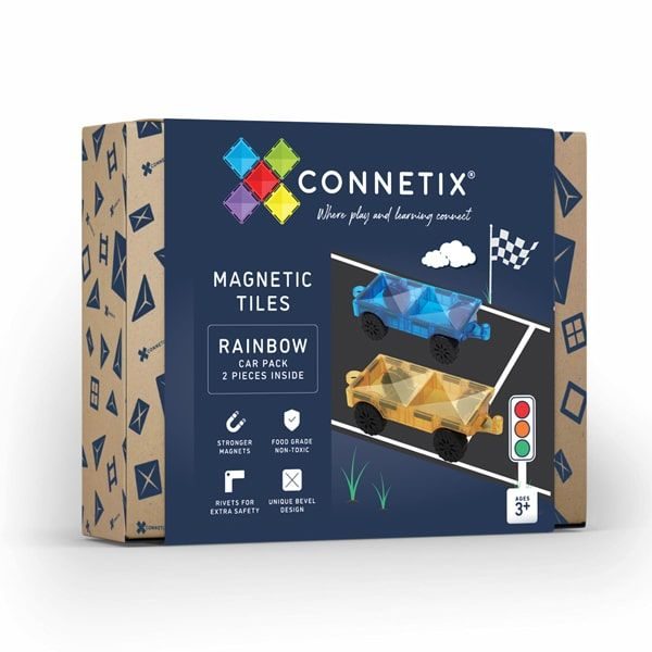 Connetix Tiles - Magnetická stavebnice - auta 2 ks