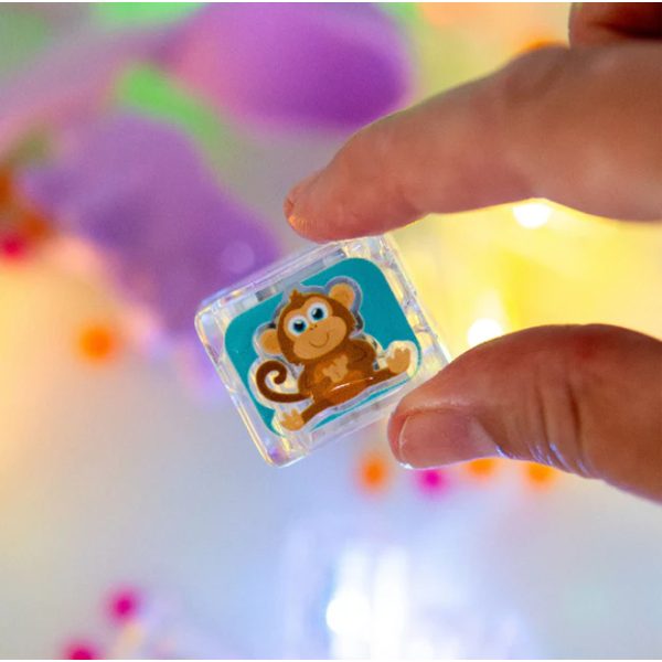 Smyslové svítící kostky Glo Pals 6 ks ZOO