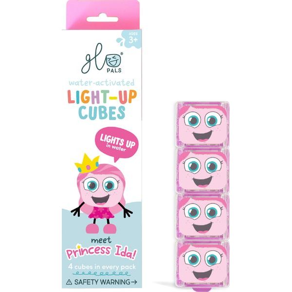 Smyslové svítící kostky Glo Pals 4 ks PRINCEZNA IDA