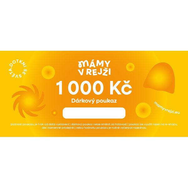 Dárkový poukaz na 1000 kč