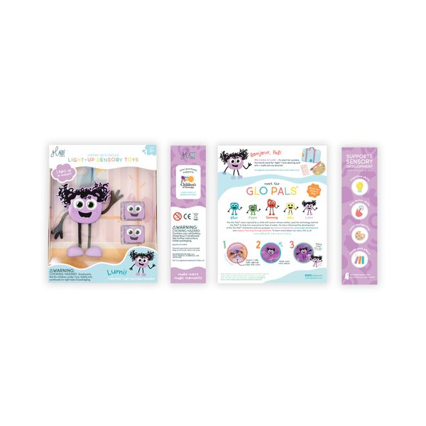 LUMI Figurka Glo Pals + 2 svítící kostky do vody