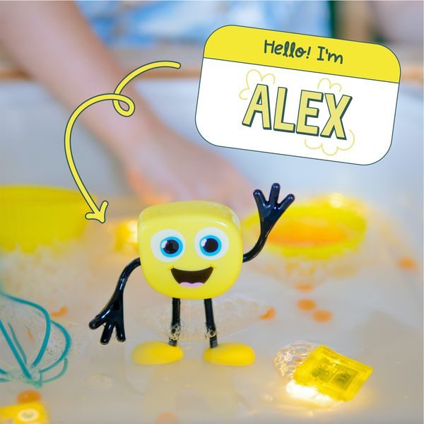 ALEX Figurka Glo Pals + 2 svítící kostky do vody