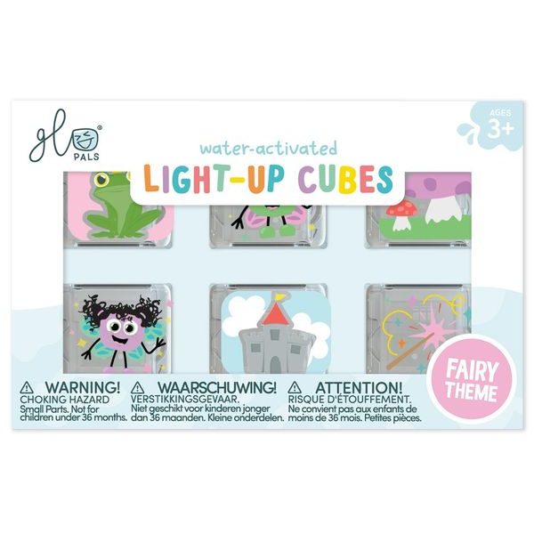 Smyslové svítící kostky Glo Pals 6 ks Pohádka