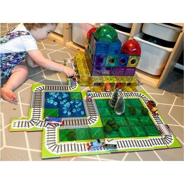 Learn&Grow magnetická stavebnice - vlakové koleje 36 ks