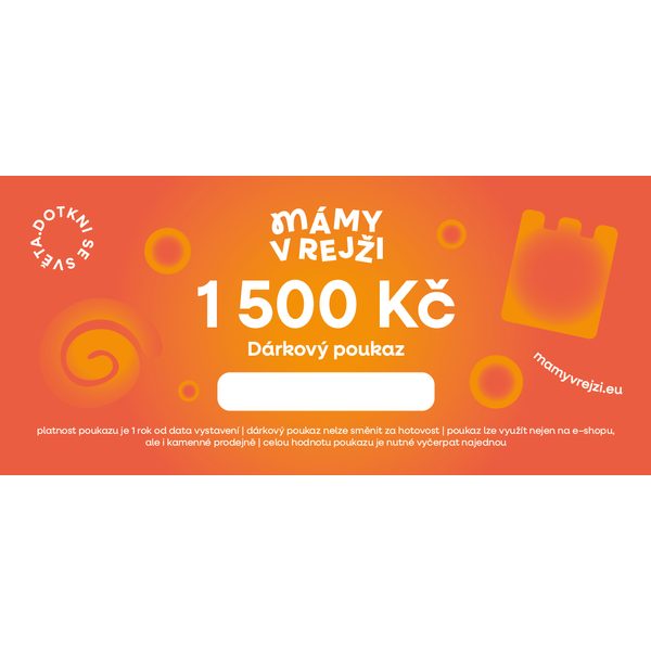 Dárkový poukaz na 1500 kč