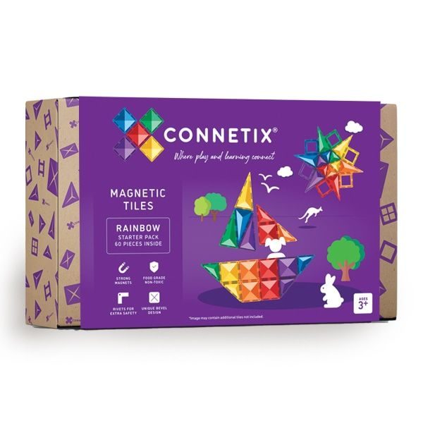Connetix Tiles 60 ks - Magnetická stavebnice
