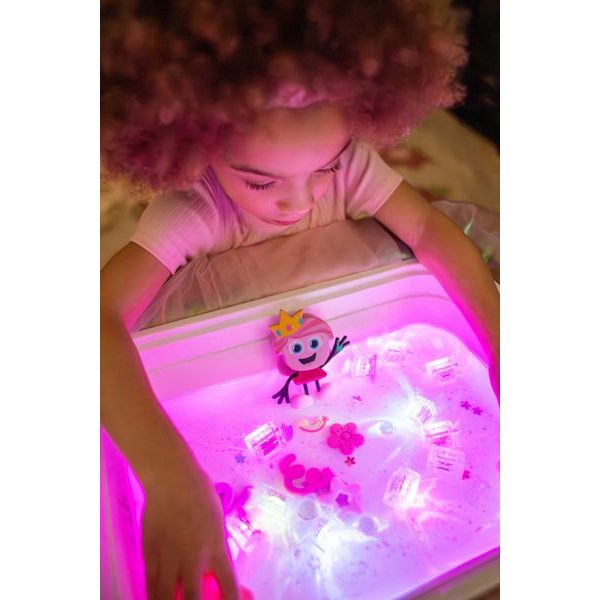 Smyslové svítící kostky Glo Pals 4 ks PRINCEZNA IDA
