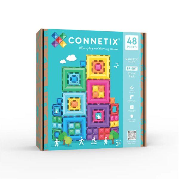 Connetix Tiles 48 ks - Bright Portal sada
