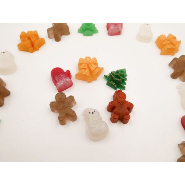 Mini vánoční pryskyřicový set