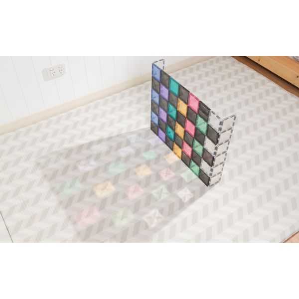 Connetix Tiles 48 ks - Magnetická stavebnice - silnice