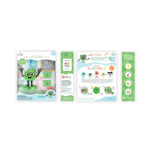 PIPPA Figurka Glo Pals + 2 svítící kostky do vody