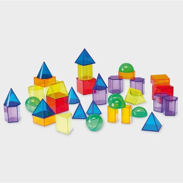 Průsvitné geometrické tvary 36ks