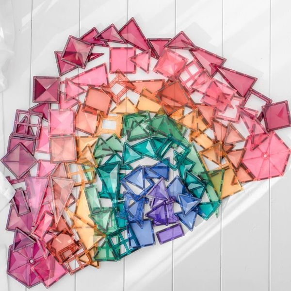 Connetix Tiles 202 ks - Magnetická stavebnice pastelová sada