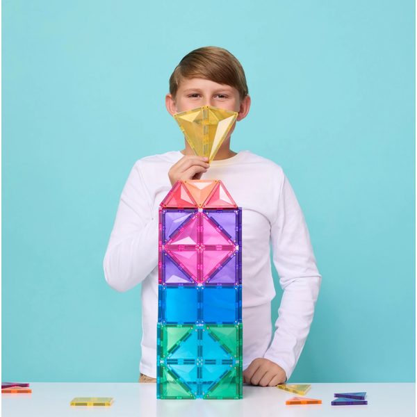 Connetix Tiles 202 ks - Magnetická stavebnice duhová sada
