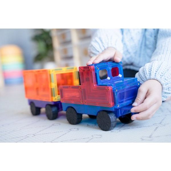 Learn&Grow magnetická stavebnice - auta 28 ks