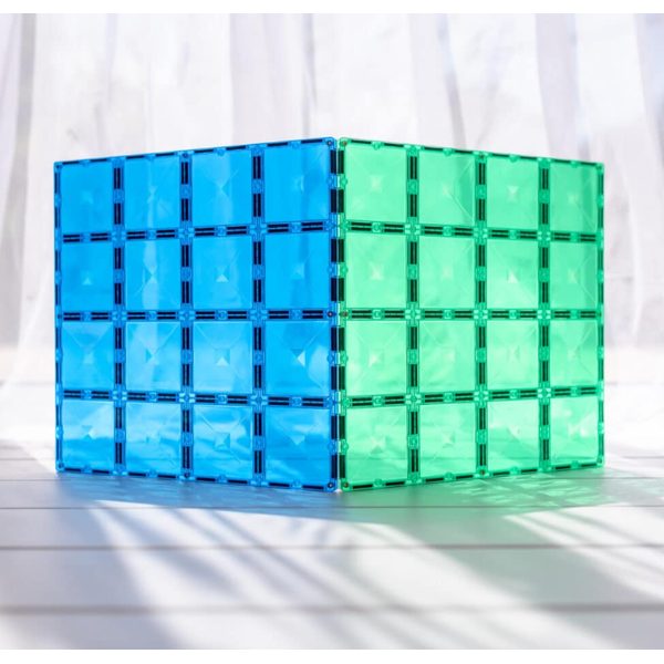 Connetix Tiles - Magnetická základna 2 ks modrá/zelená