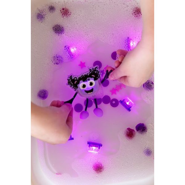 Smyslové svítící kostky Glo Pals 4 ks fialové LUMI