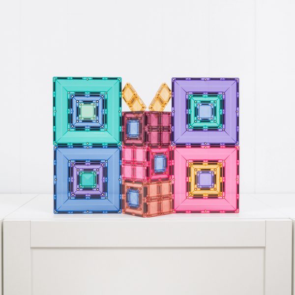 Connetix Tiles 48 ks - Bright Portal sada pastelová