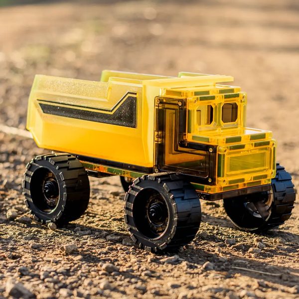 Learn&Grow magnetická stavebnice - Sada stavebních vozů 23 ks