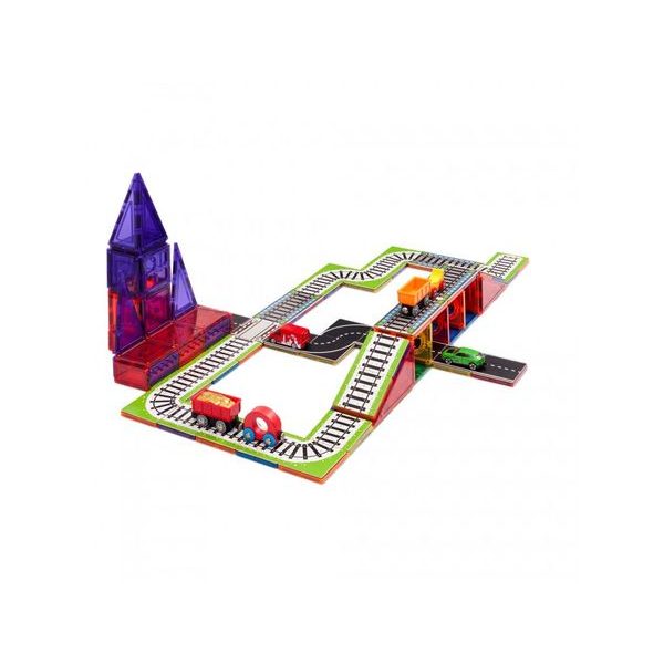 Learn&Grow magnetická stavebnice - vlakové koleje 36 ks