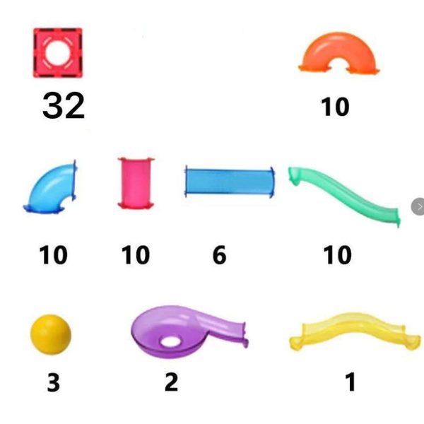 Learn&Grow magnetická kuličková dráha 88 ks