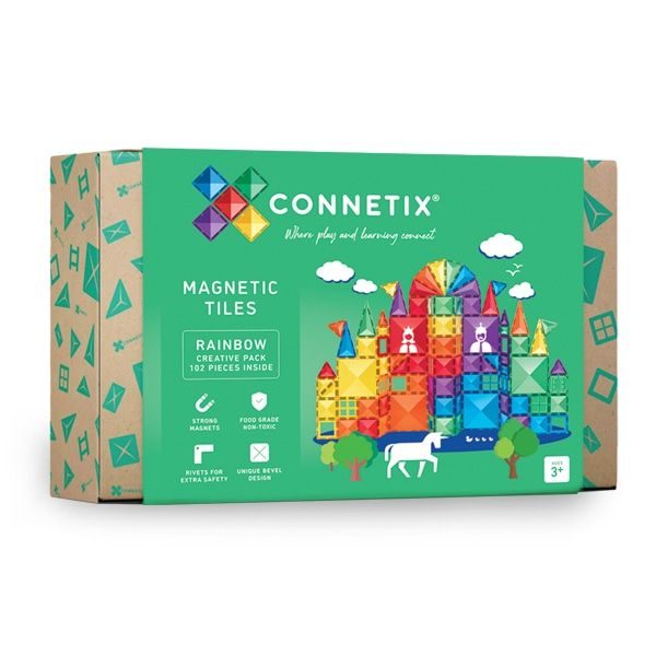 Connetix Tiles 102 ks - Magnetická stavebnice