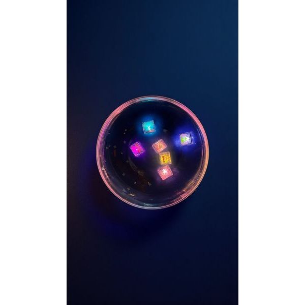Smyslové svítící kostky Glo Pals 6 ks Pohádka
