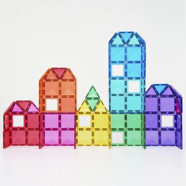 Connetix Tiles 104 ks - Magnetická stavebnice duhová