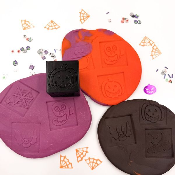 Eco obtiskávací kostka Halloweenská