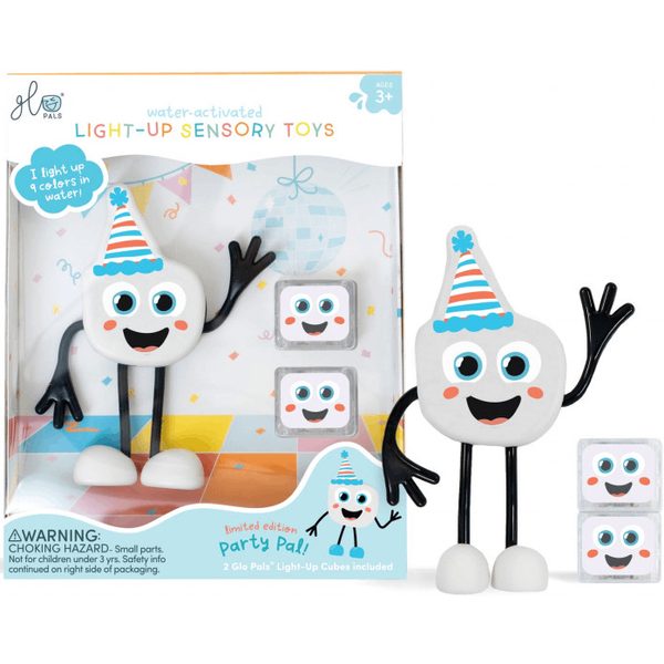PARTY PAL Figurka Glo Pals + 2 svítící kostky do vody
