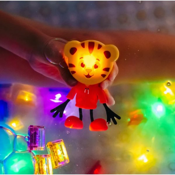 DANIEL Tygr Figurka Glo Pals + 2 svítící kostky do vody