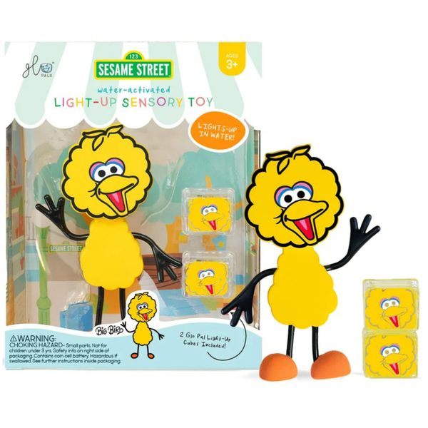 BIG BIRD Figurka Glo Pals + 2 svítící kostky do vody